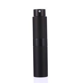 8 ml 15 ml Reusable Metal Perfume Bottle Cosmetic Spray Bottle Portable Empty Bottle Container Travel Sub-bottle Liner Glass (Capacity: 15ml, Color: Black)