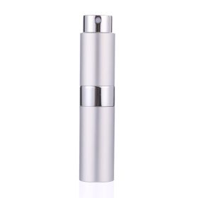 8 ml 15 ml Reusable Metal Perfume Bottle Cosmetic Spray Bottle Portable Empty Bottle Container Travel Sub-bottle Liner Glass (Capacity: 15ml, Color: sliver)