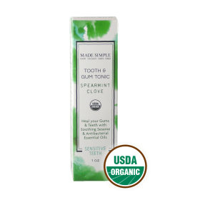 TOOTH & GUM TONIC - Organic Vegan Spearmint Clove (Lid: Mister)